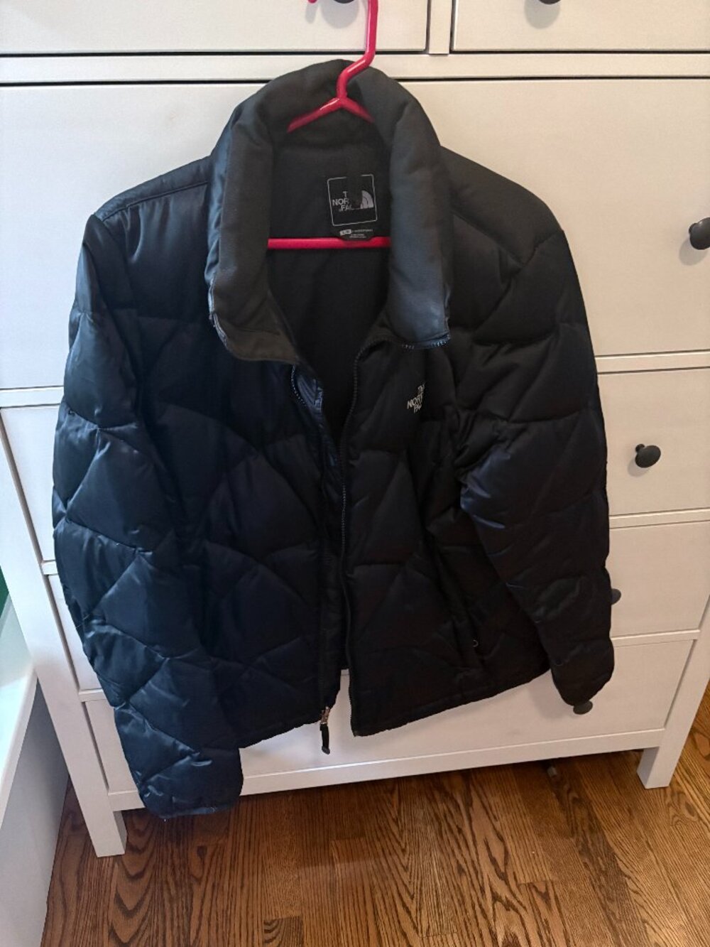The North Face 550 Fill Aconcagua Quilted Black Down Puffer Jacket